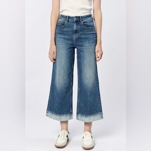 DEAR JOHN Audrey High Rise Faded Wide Leg Jeans size 33